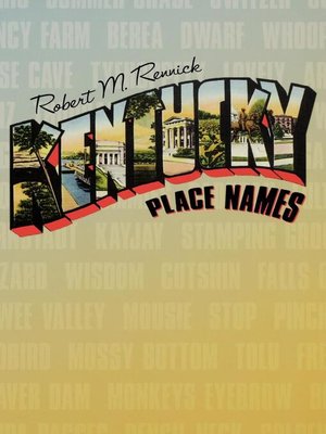 cover image of Kentucky Place Names